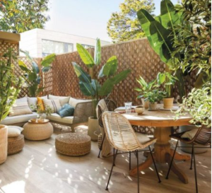 Terrasse avec brise-vue