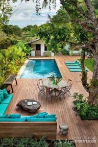 Aménagement contours de piscine avec salon de jardin - Bouc-Bel-Air 13