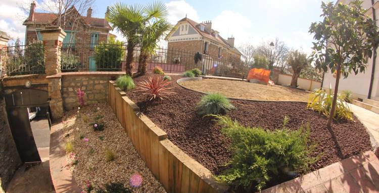 Aménagement d'un jardin en pente sur Biarritz