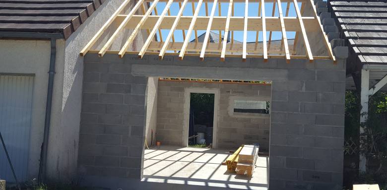 Construction d'un garage