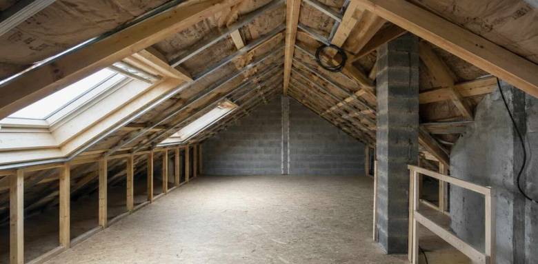 Aménagement de combles à Saint-Genis-les-Ollières 69290 — structure charpente et isolation en cours