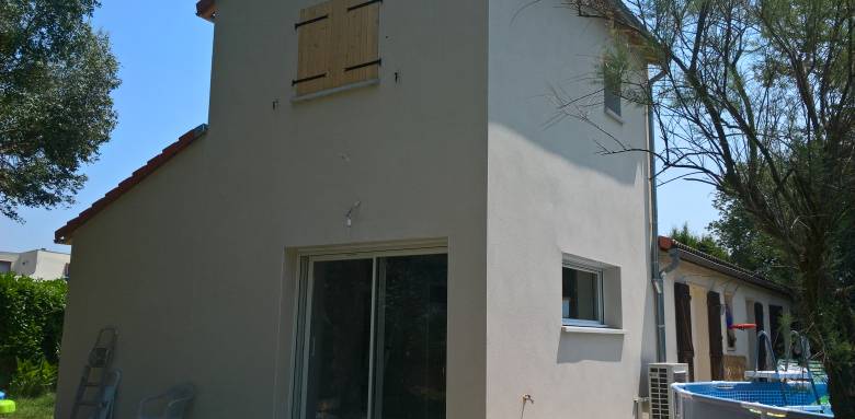 Agrandissement latéral après réalisation isolation - chauffage - ventilation