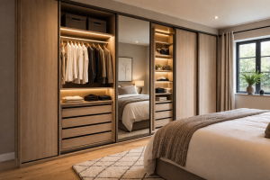 Placard sur mesure dans une chambre parentale : optimiser l’espace avec style