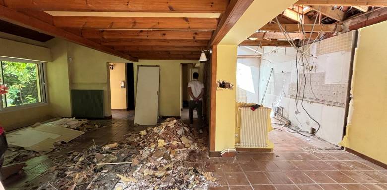 Chantier travaux maison