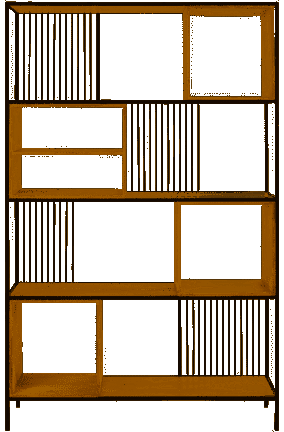 bibliothèque métal et bois au style épuré, Maisons Du Monde