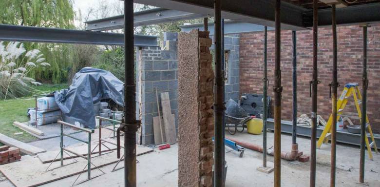 Réalisation d'une extension de maison 