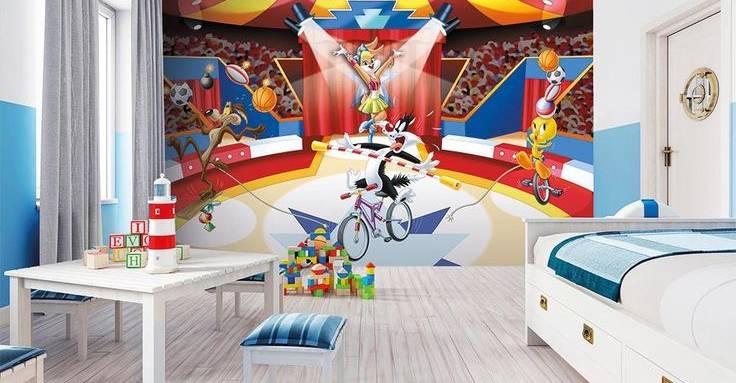 Papier peint panoramique avec personnages chambre enfant - Thème personnages