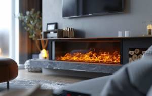 Cheminée en appartement neuf