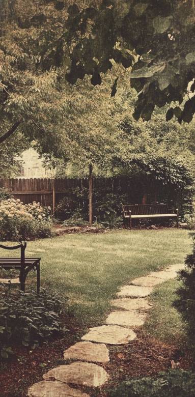 Vieux jardin à rénover