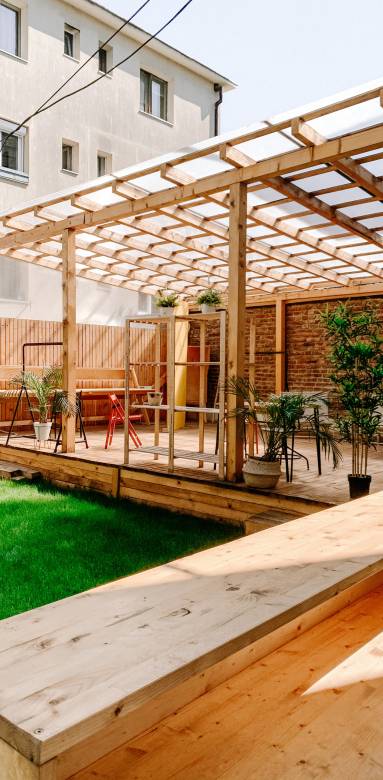 Une pergola en bois 