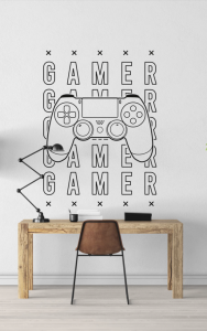 Sticker mural , thème jeux vidéos, Stickerdeco.fr