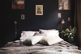 Déco intérieure chambre mur noir