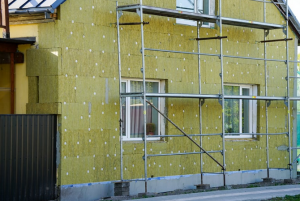 ravalement de façade dans une maison