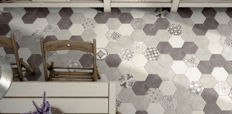 carreaux de ciment mosaïque cuisine
