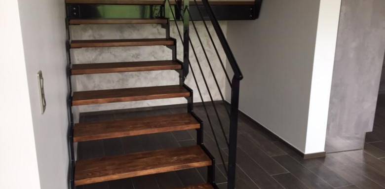 Escalier sur-mesure, rampe