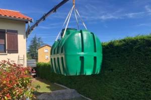 Installation d'une cuve d'eau de pluie enterrée à Francheville 69340