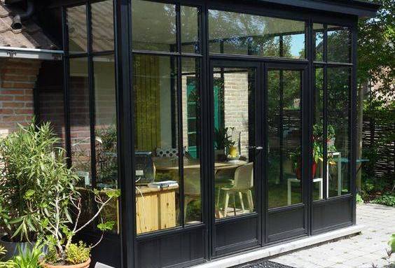 Véranda à parois vitrées et toiture en verre - Bouc-Bel-Air-13