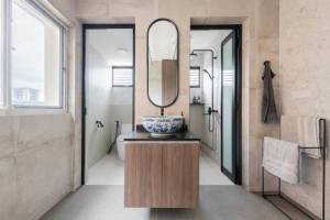 Séparation toilettes et salle de bain à paris