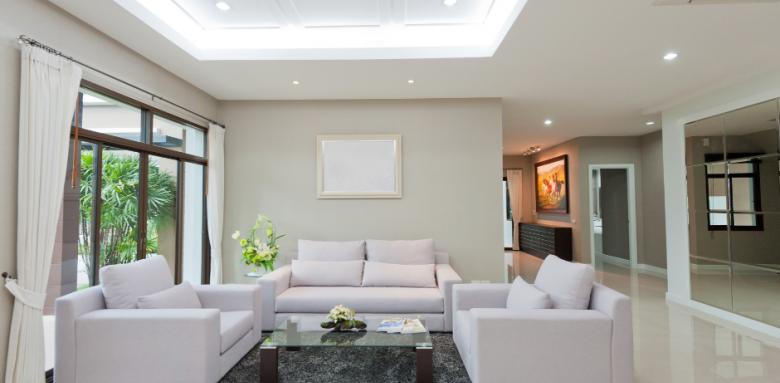 Pose faux plafond salon Haguenau