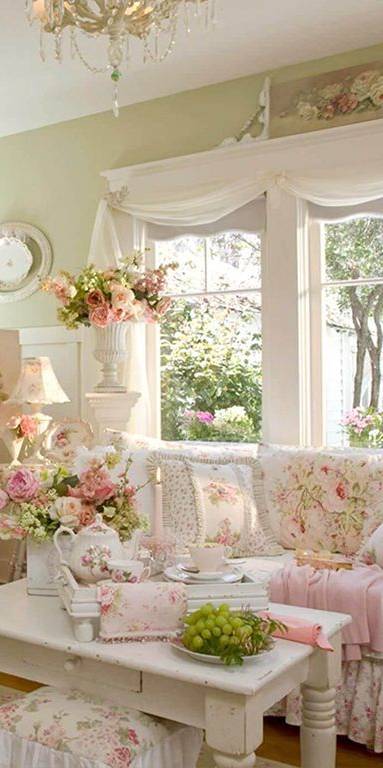Salon shabby chic