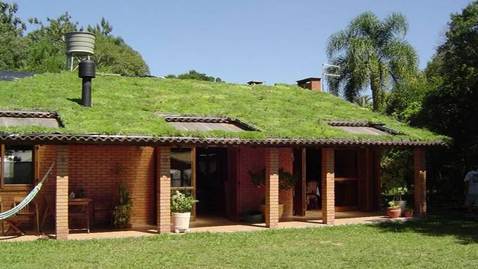 Toiture végétale sur toit en pete tuilé