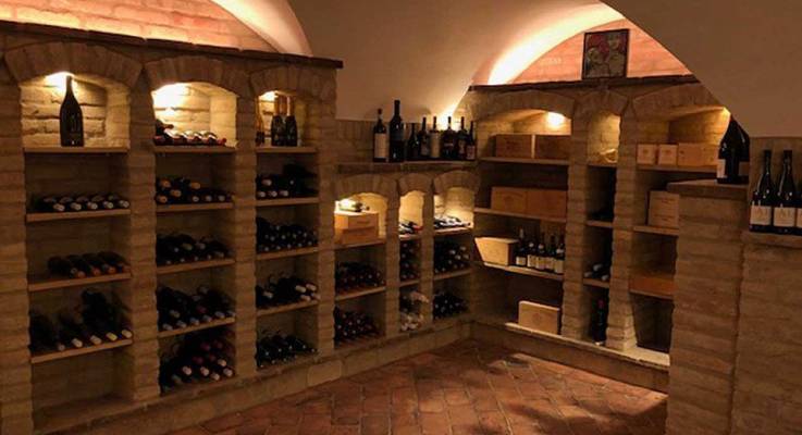 Cave en terre cuite voutée