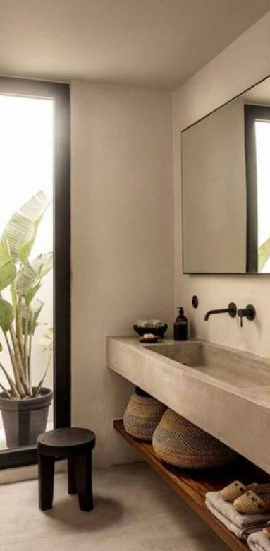 Salle de bains en Béton ciré 