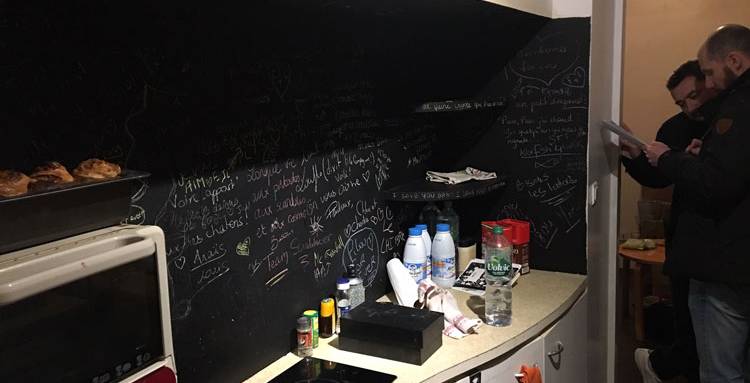 Cuisine avant travaux d'ouverture mur et cloison