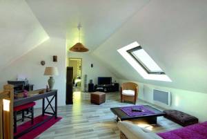 Plancher bois après ragréage pour combles habitables