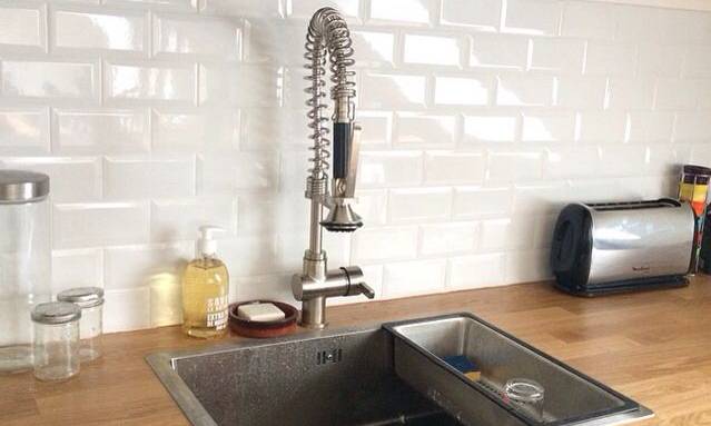 Crédence cuisine carrelage métro