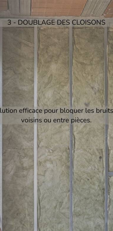 Une bonne isolation par le doublage des cloisons sur Auriol 