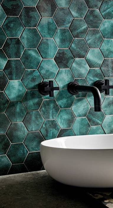 Zellige format hexagonale