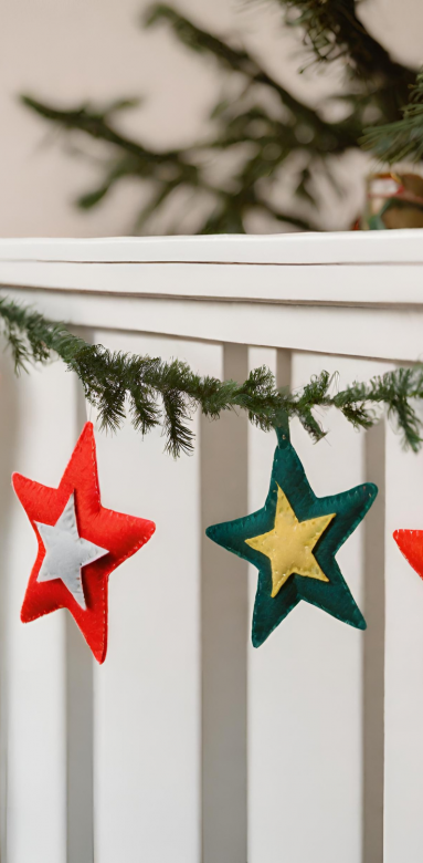  Guirlandes en Feutrine ou en Tissu DIY Noël