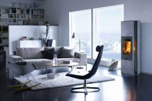 Poêle en acier et pierre ollaire (Draveil)