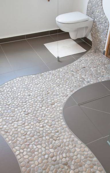 Galets beige effet allée de jardin