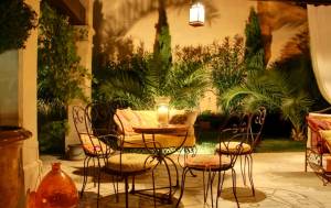 table sur terrasse