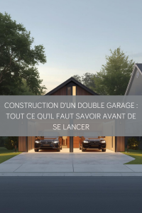 Construction d’un double garage accolé à une maison