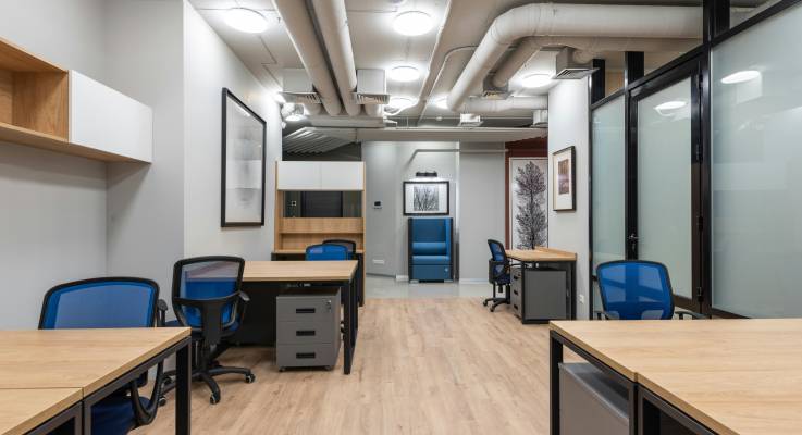 Des bureaux modernes en open space