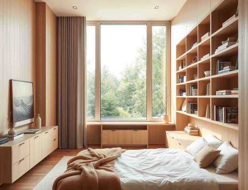 Chambre aménagé en longueur 