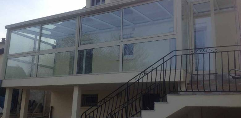 Véranda sur terrasse sur pilotis - Nantes 44