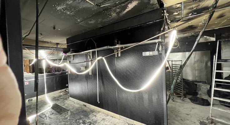 électricité provisoire suite à l'incendie