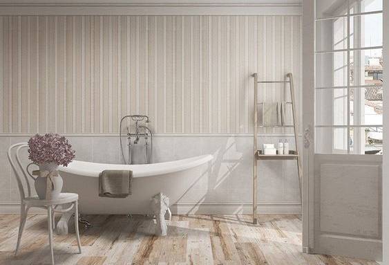 Salle de bains romantique " campagne chic"