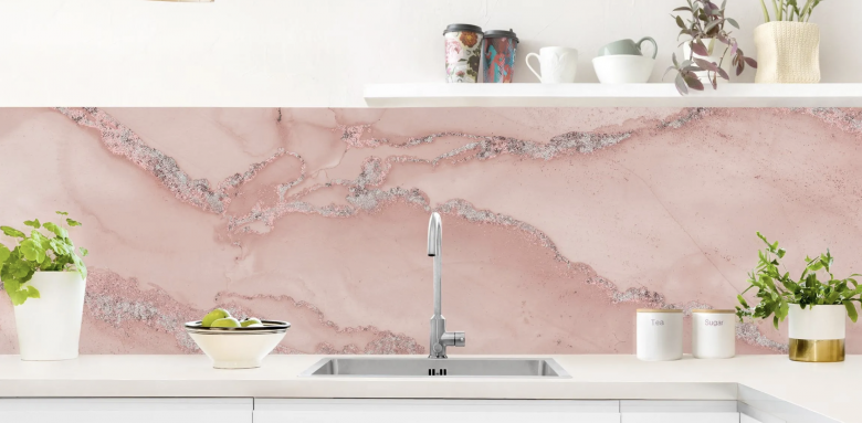Crédence en marbre rose