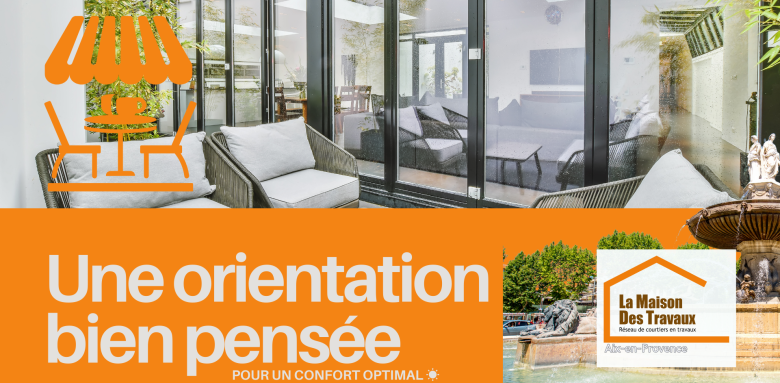 Extension orientée plein sud à Aix-en-Provence pour un confort thermique optimal et une luminosité naturelle toute l’année.