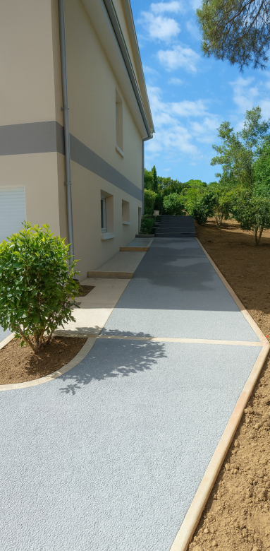 Le béton drainant (69340 FRANCHEVILLE)