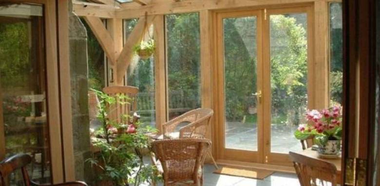 Véranda en bois