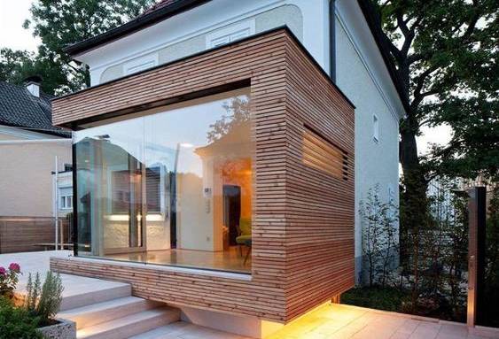 Extension de maison à grandes parois vitrées fixes - Arras 62