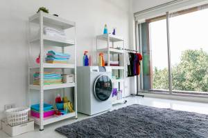 une buanderie dans sa maison à Deauville