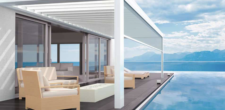 Pergola adossée à la maison