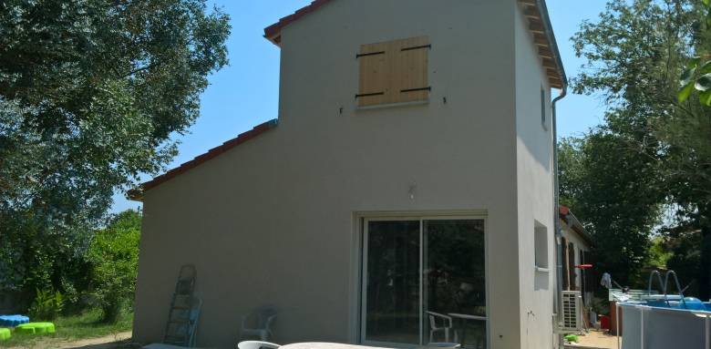 Agrandissement latéral de maison après xonstruction extension latérale